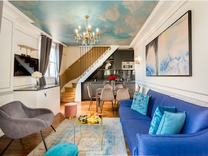 Appartement, vue ville | Coin séjour