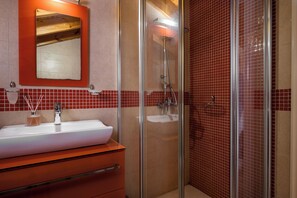 Villa, 5 Bedrooms, Private Pool, Garden View | Bathroom | Hair dryer, towels, toilet paper - The Olive Project - Villa Maria with Private Pool by Konnect (Corfu)