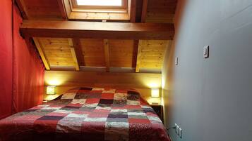 1 slaapkamer, een strijkplank/strijkijzer, reisbedje, wifi