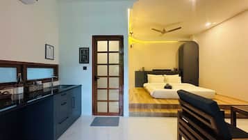 1 chambre, fer et planche Ă repasser, Wi-Fi, draps fournis