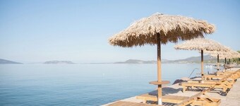 One-Bedroom Apartment with Sea Views and Olive Grove Serenity for Up to 4 Guests