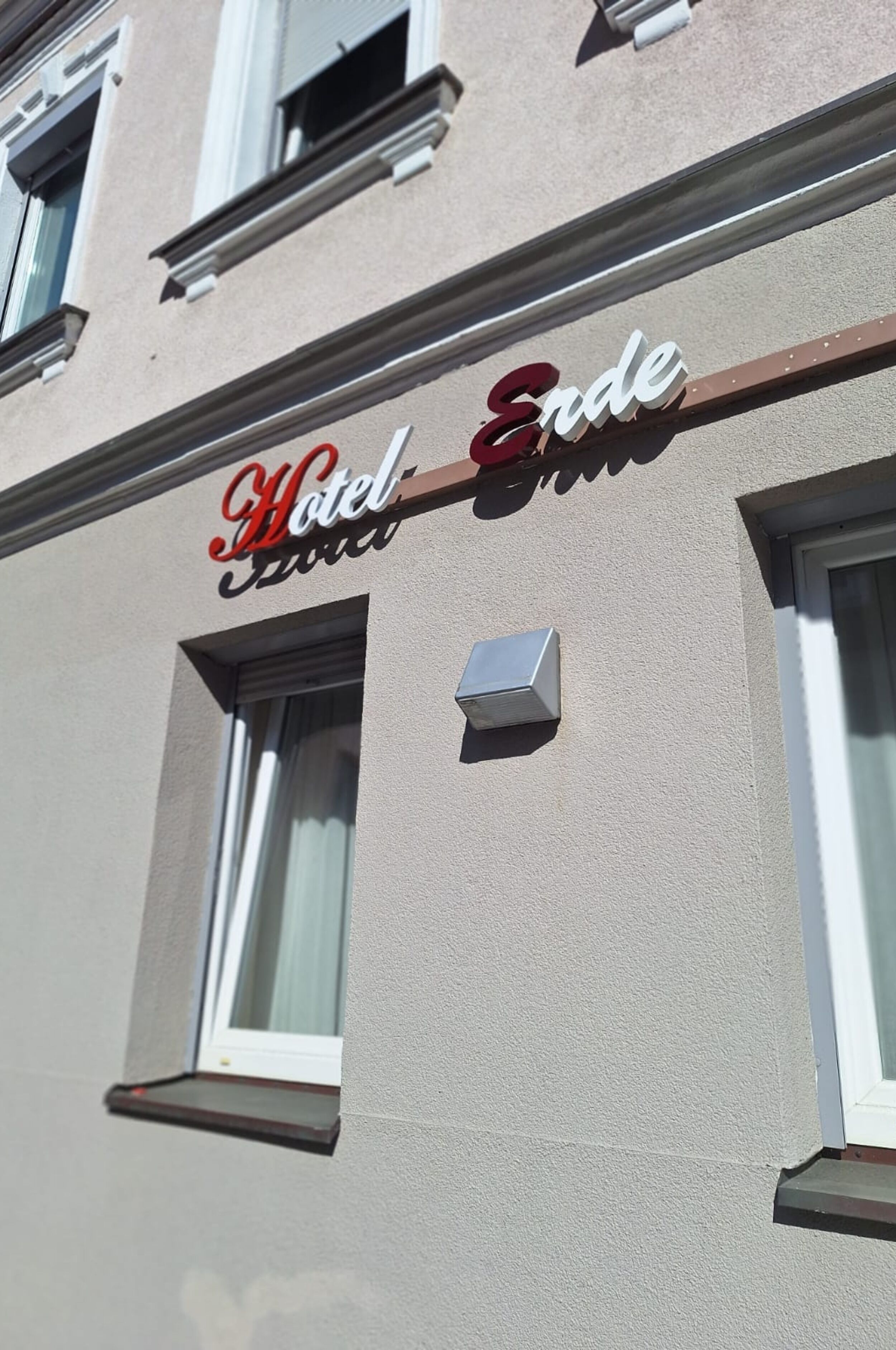 Façade de l’hébergement