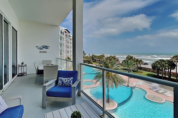 Private Balcony - Pool & Ocean Views