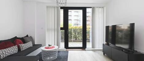 TV, DVD player, offices