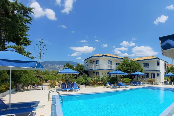 Shared Pool Area – Relax by the Water in a Peaceful Garden Setting