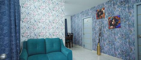 Apartamento, 2 quartos | Área de estar