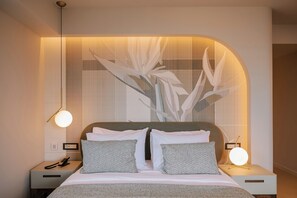 Premium bedding, minibar, in-room safe, laptop workspace - Cento Palme (Rhodes)