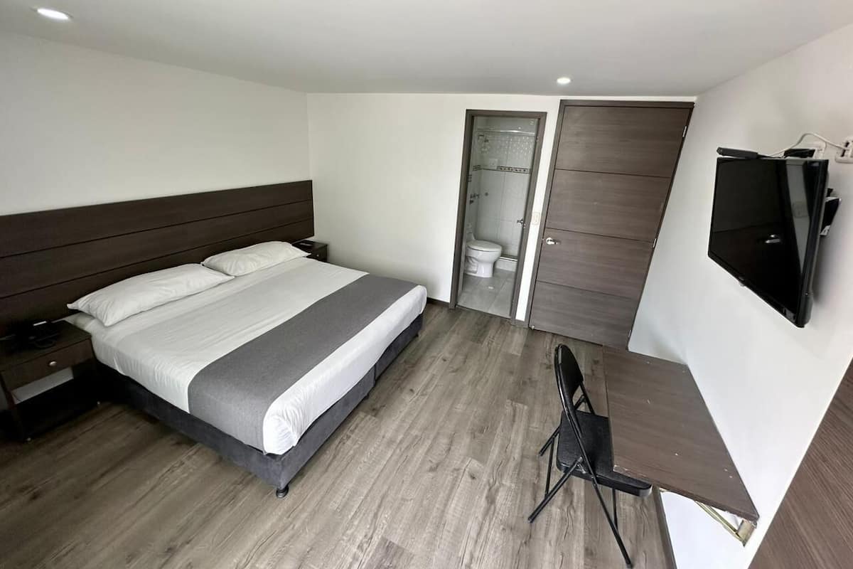 Desk, blackout curtains, iron/ironing board, free WiFi