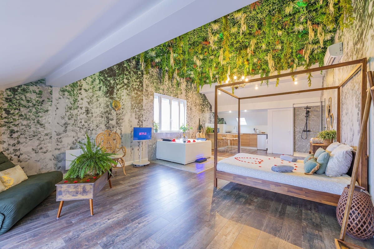 Suite Jungle | 遮光窗帘、熨斗/熨衣板、免费 WiFi