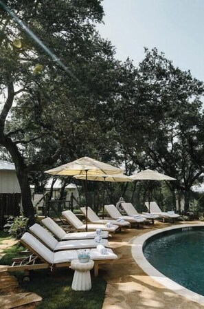 Pool - Cottage #4 with onsite Saltwater Pool and Cafe (Austin)