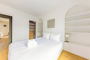 1 bedroom, iron/ironing board, travel crib, WiFi