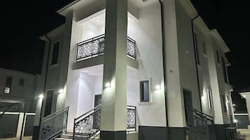 Front of property – evening/night