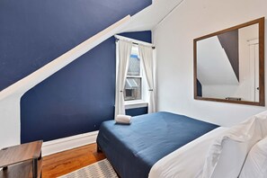 3 bedrooms, iron/ironing board, travel cot, WiFi