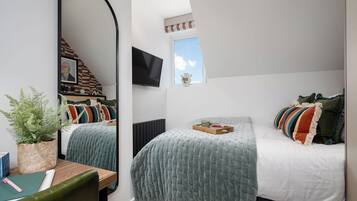 Desk, iron/ironing board, free WiFi, bed sheets