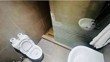 Shower, hair dryer