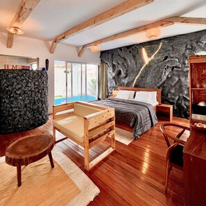 Departamento clásico, 1 habitación, vista al mar | Ropa de cama de alta calidad, camas con efecto memoria y wifi gratis 