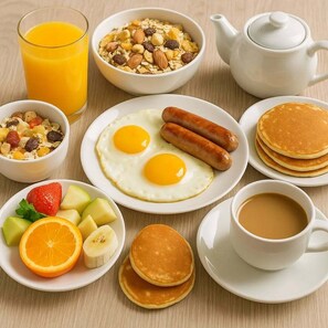 Dagelijks continentaal ontbijt inbegrepen