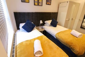 3 bedrooms, iron/ironing board, travel cot, free WiFi