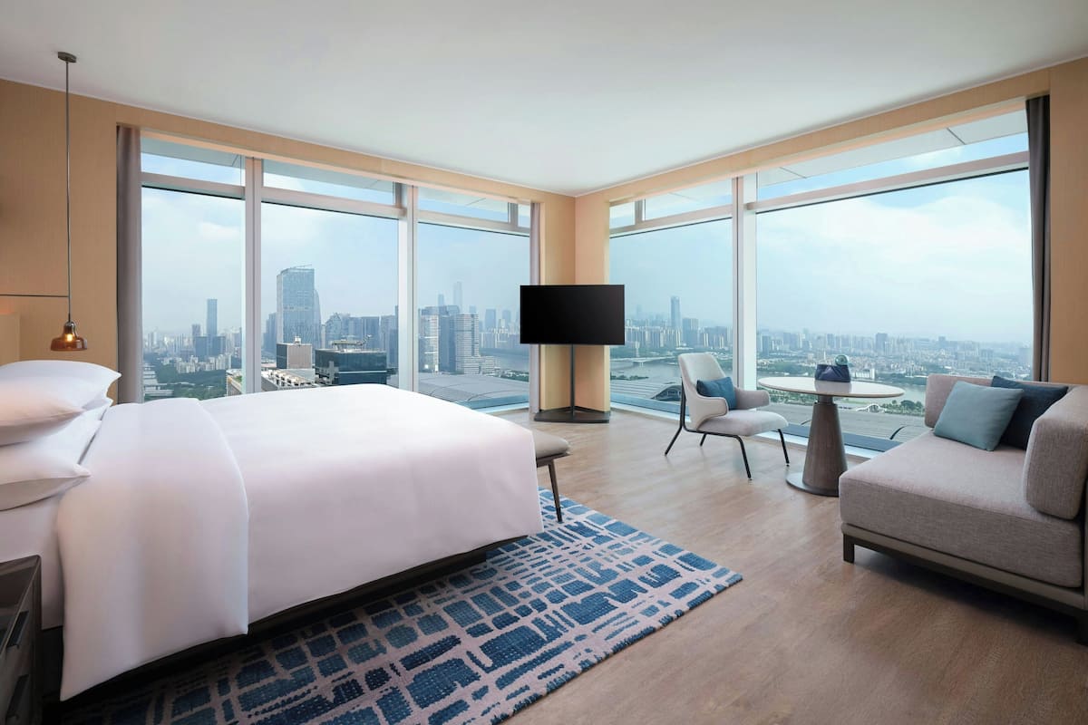 Suite, 1 King Bed, River View | 1 bedroom, down comforters, minibar, in-room safe