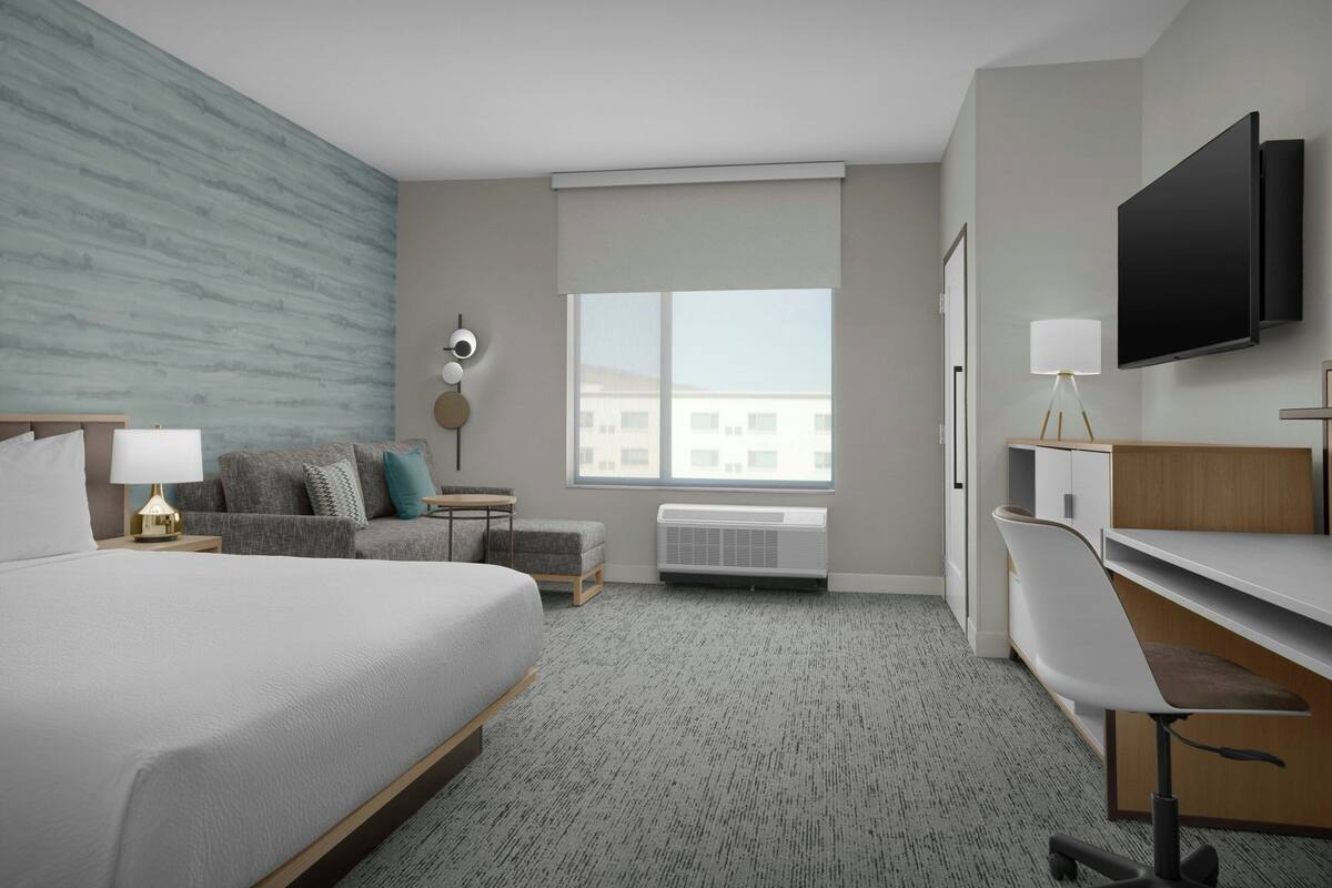 Studio Suite, 1 giường cỡ king và sofa giường | Truy cập Internet không dây miễn phí, bộ trải giường 