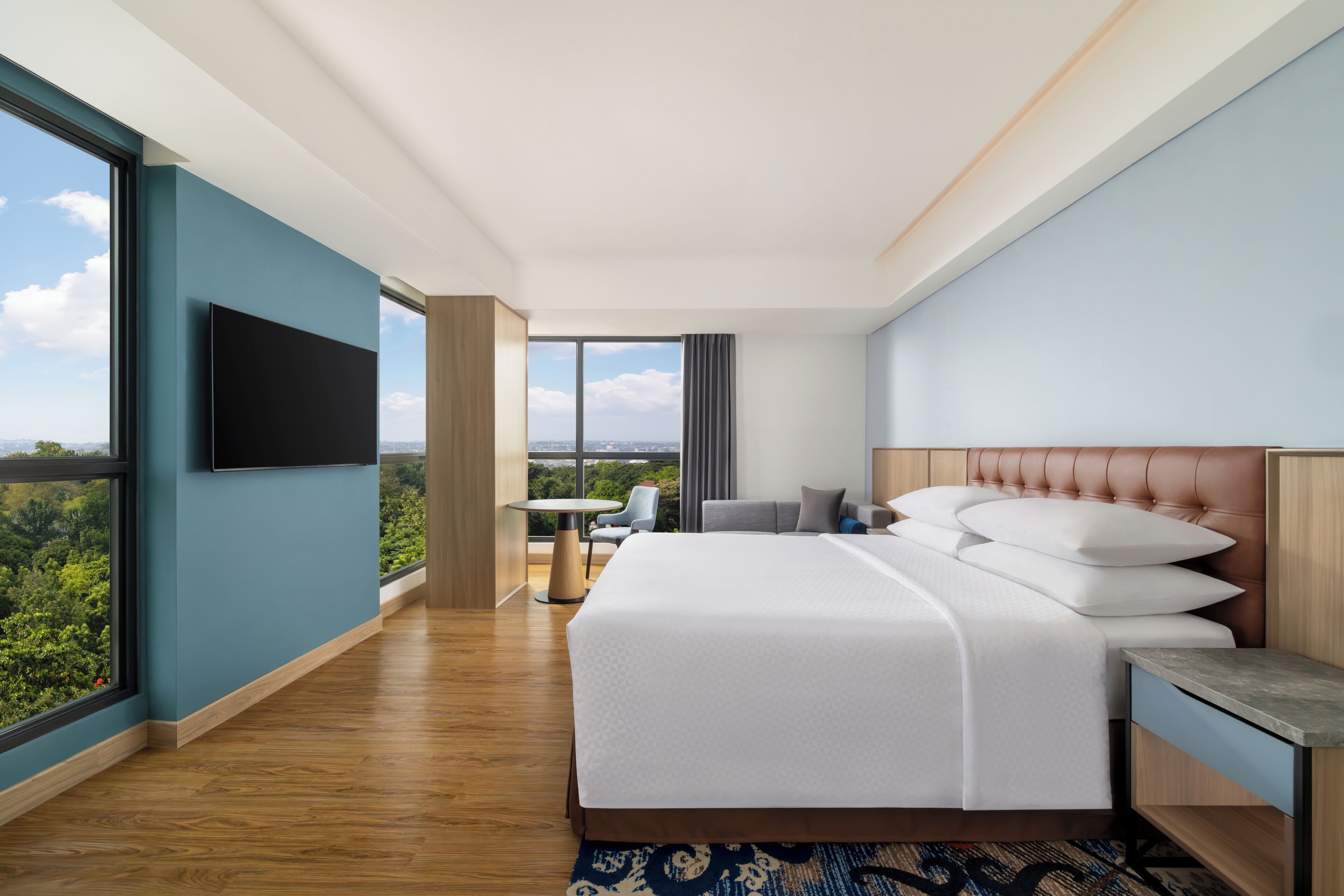 套房, 1 張特大雙人床, 城市景 | 高級寢具、迷你吧、房內夾萬、書桌