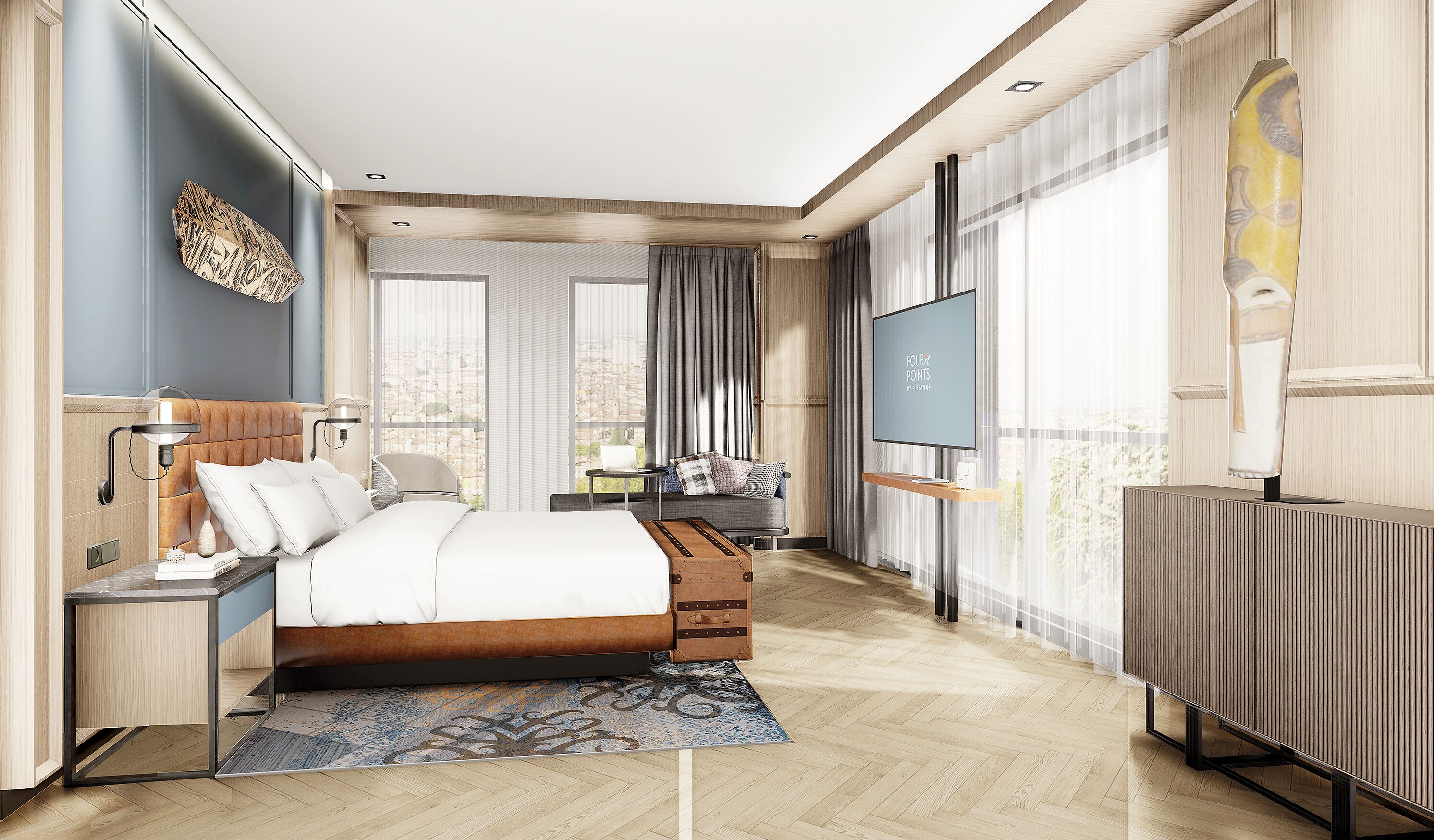 Presidential Suite, 1 King Bed, City View | Premium bedding, minibar, in-room safe, desk