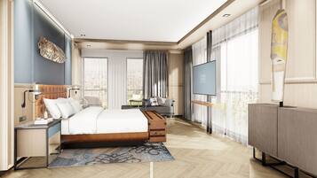 Presidential-Suite, 1 King-Bett, Stadtblick | Hochwertige Bettwaren, Minibar, Zimmersafe, Schreibtisch