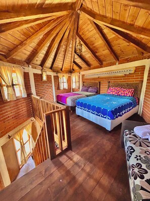 Cottage, patio, vue cour intérieure