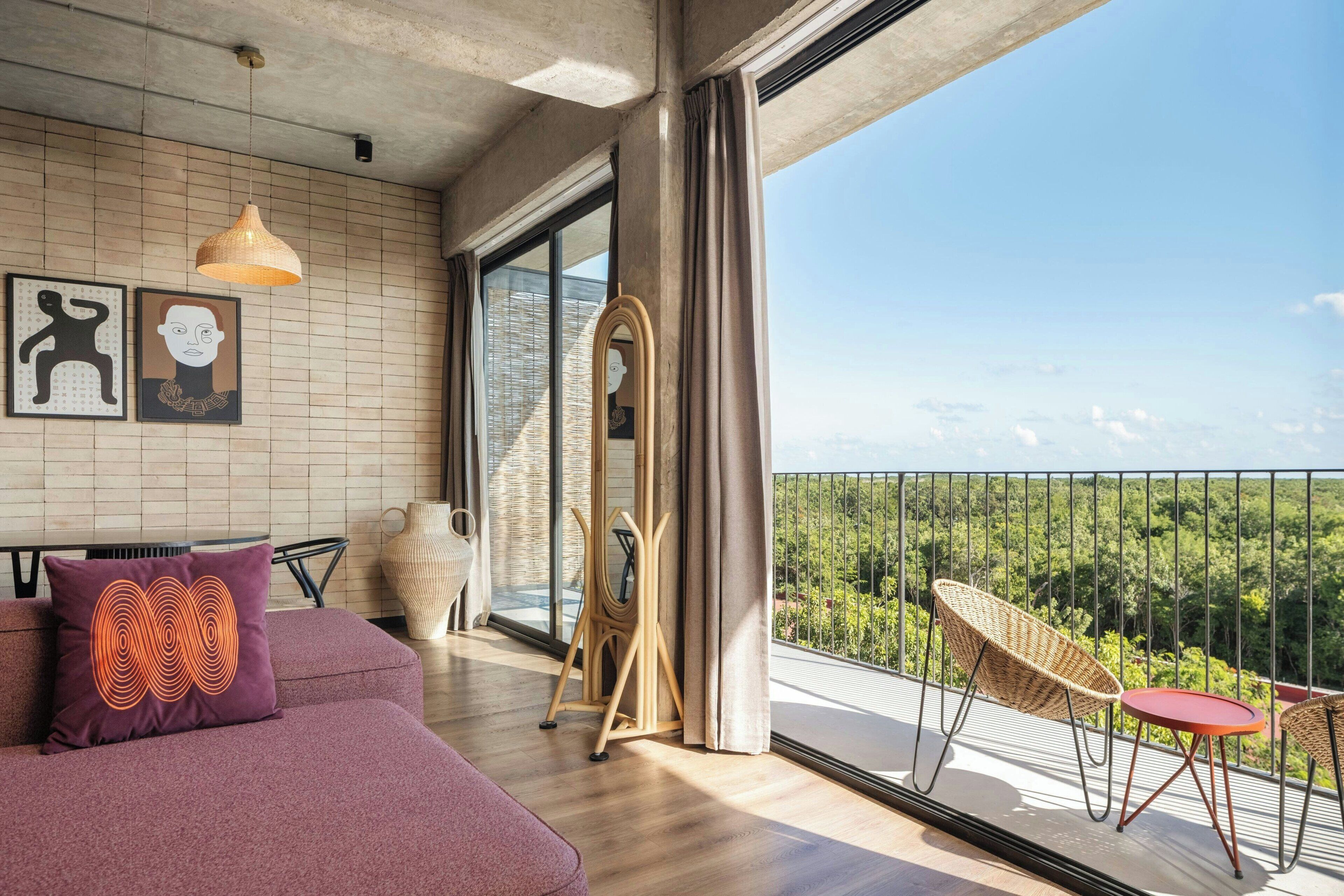 Cofres nos quartos, individualmente decorados