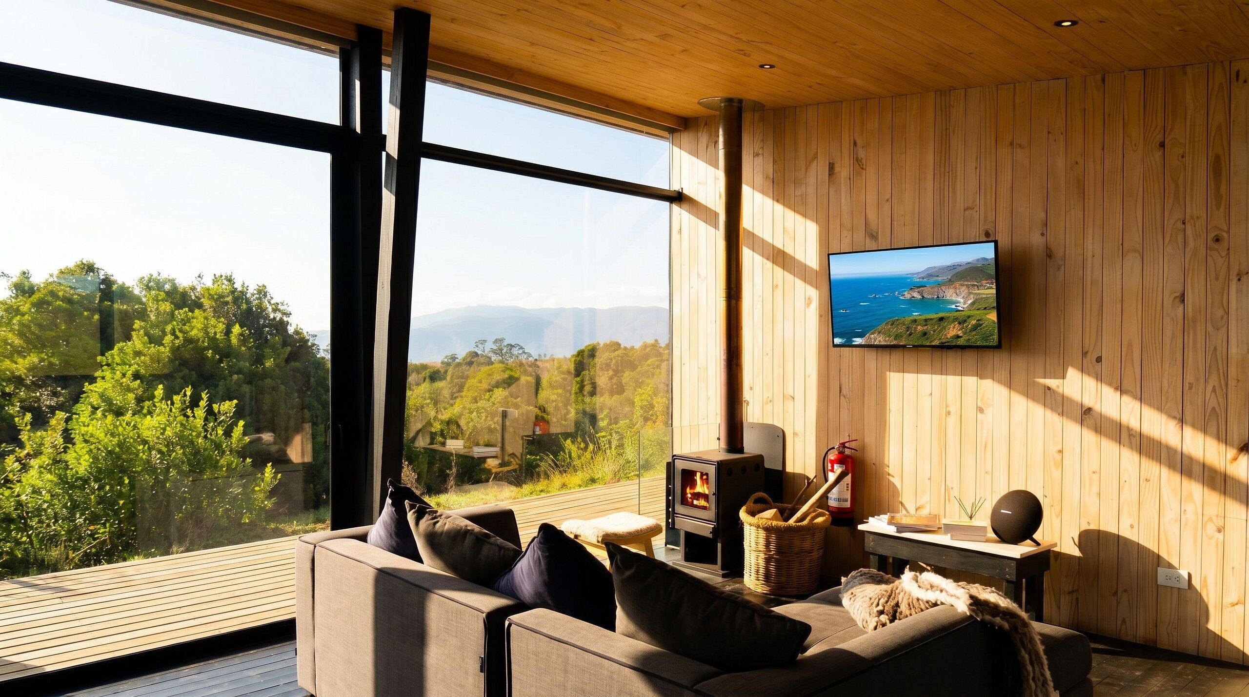 Chalet | Ruang tamu | TV skrin rata 