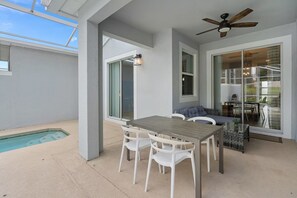 Maison en rangée, 4 chambres, piscine privée | Terrasse/patio