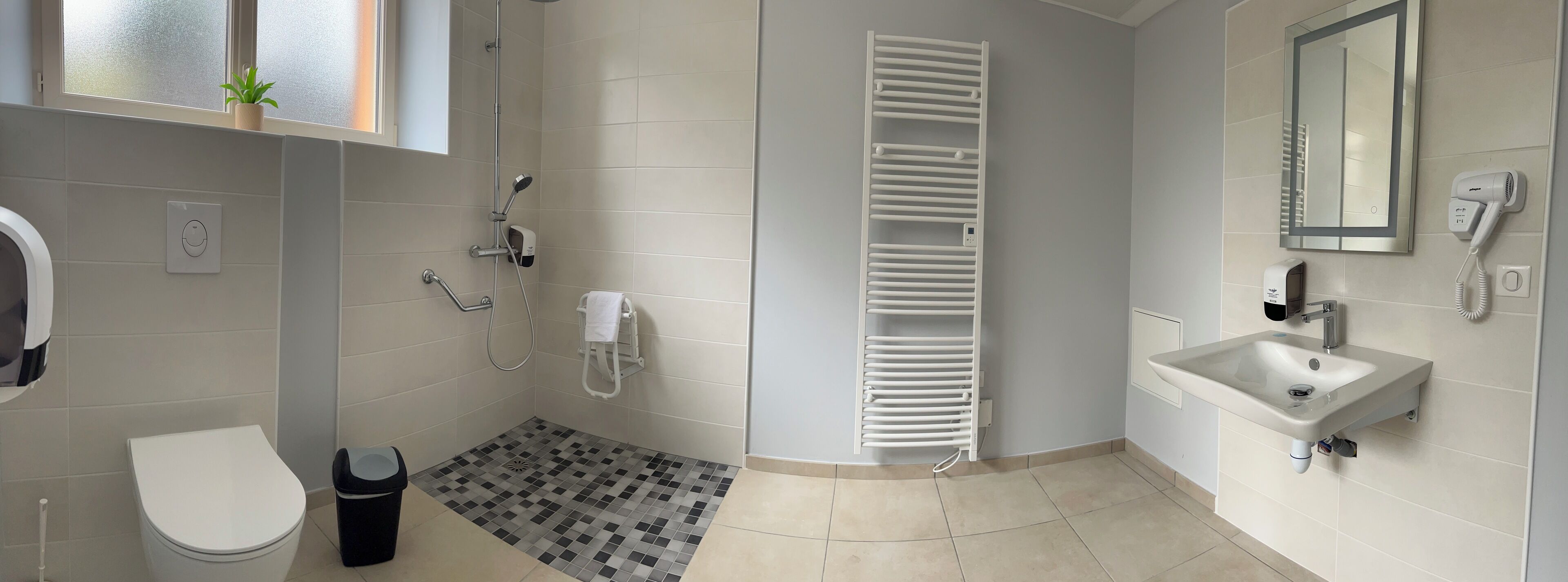 Free toiletries, hair dryer, towels, soap