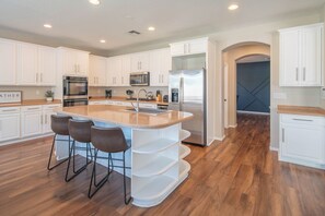 House, Multiple Bedrooms, Mobility Accessible, Patio | Private kitchen - AZ- 11518 EastRosell (Mesa)