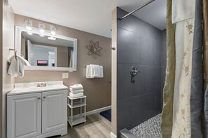 Shower, towels
