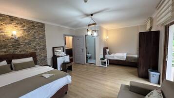 Deluxe Quadruple Room, Balcony, Mountain View | Desk, soundproofing, free WiFi