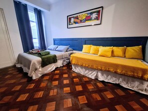 1 dormitorio, tabla de planchar con plancha, Internet y ropa de cama