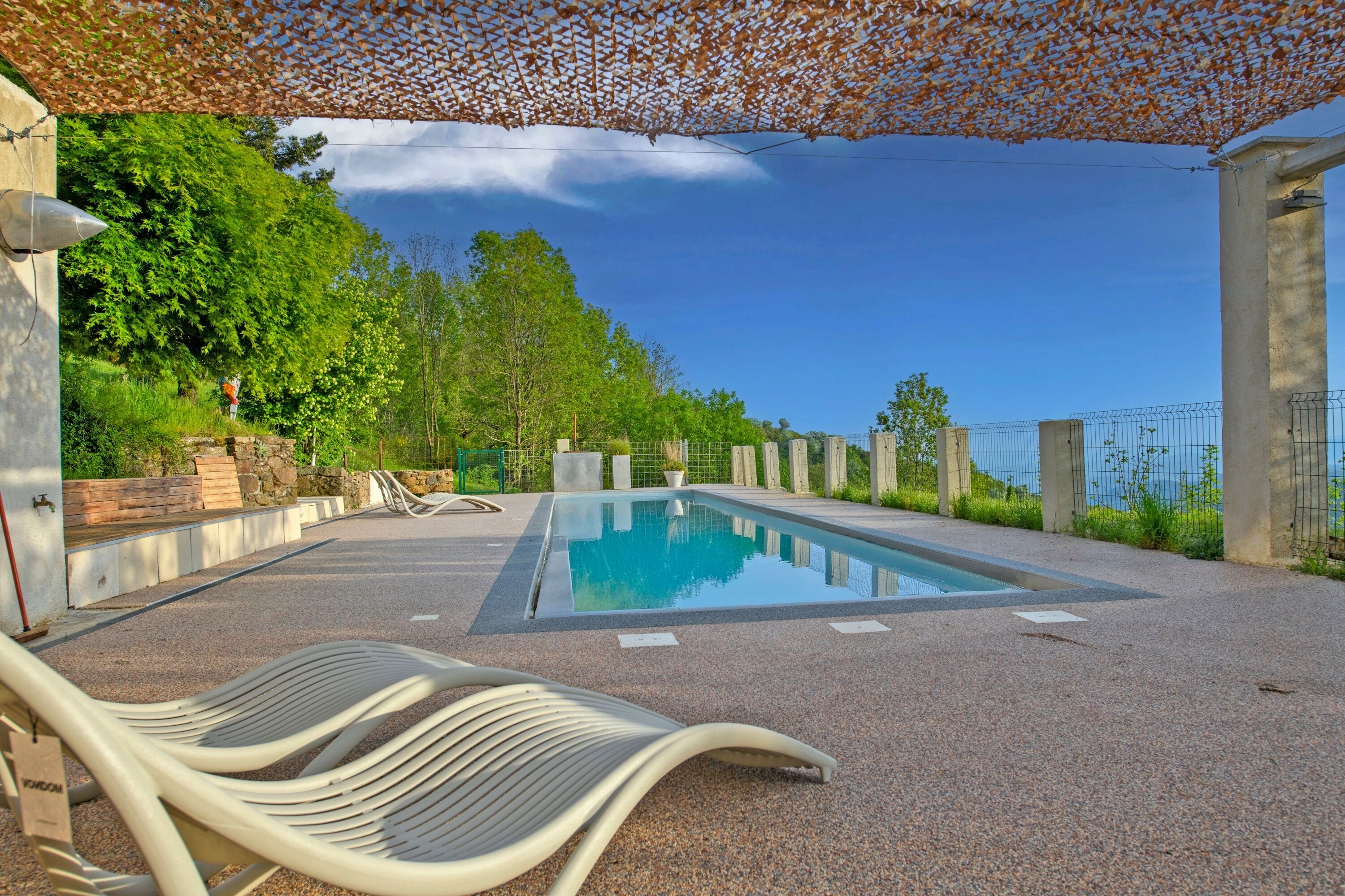 A heated pool