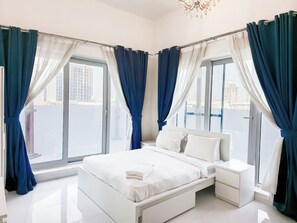 Deluxe-lejlighed - 2 soveværelser - ikke-ryger | Pengeskab på værelset, strygejern/strygebræt, gratis Wi-Fi