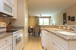 Condo, Balcony, Pool View | Private kitchen