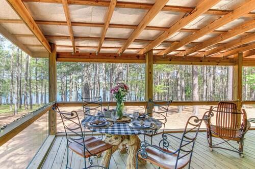 136 Private Acres: Lakefront Aiken County Home!