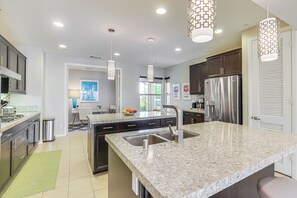 Fridge, stovetop, dishwasher, coffee/tea maker - Private Pool & Mtn Views: Luxe Palm Springs Home! (Palm Springs)