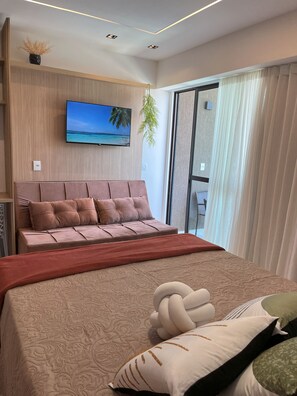 Design Apartment | 1 bedroom, free WiFi, bed sheets - Flat Makia Beach Experience - Muro Alto (Ipojuca)