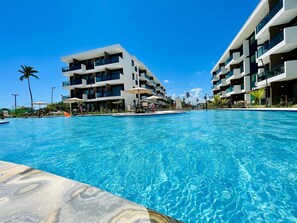3 outdoor pools - Flat Makia Beach Experience - Muro Alto (Ipojuca)
