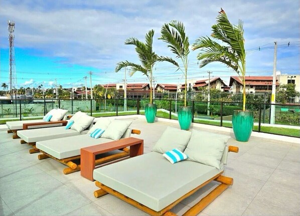 Terrace/patio - Flat Makia Beach Experience - Muro Alto (Ipojuca)