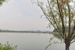 Blick von der Unterkunft