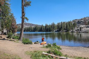 Enjoy water sports and serene lakeside views in a tranquil forest setting.