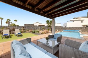 A heated pool