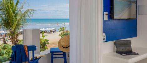 Panoraamahuone, merinäköala | Tallelokero huoneessa, pimennysverhot, äänieristys, ilmainen Wi-Fi