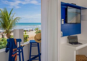 Quarto panorâmico, vista para o mar | Cofres nos quartos, cortinas blackout, quartos à prova de som