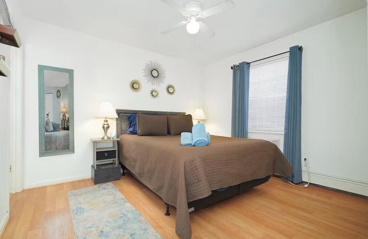 1 chambre, fer et planche à repasser, Wi-Fi, draps fournis